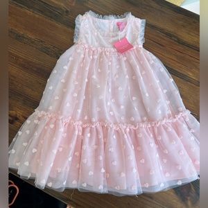 3T Isaac Mizrahi pink tulle heart dress